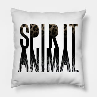 Spirit Animal Zebra Jaguar print Pillow