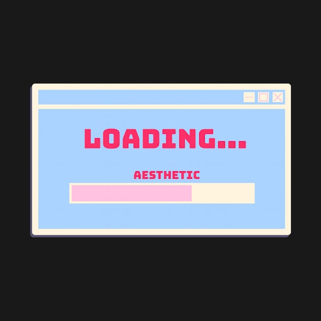 loading pastel aesthetic bar window Pink and Blue by hitoridraws