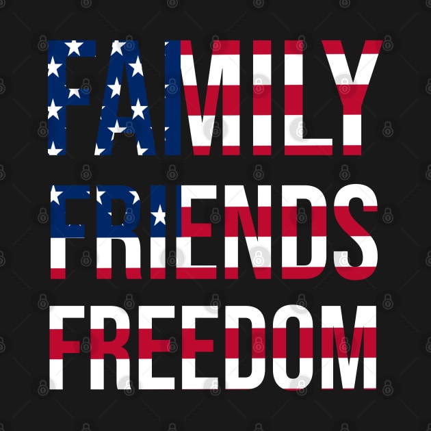 Family Friends Freedom: 4th of july celebration gift by ForYouByAG