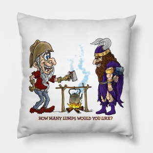 Minnesota Vikings Fans - Kings of the North vs Dirt Miners Pillow