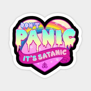 Don't Panic It's Satanic - Cute Pastel Goth Gift Magnet