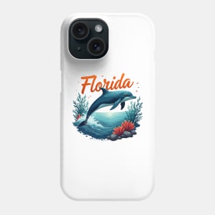 Florida Dolphin - Lover Gift Idea Show Trainer Christmas Birthday Tours Gift Idea Visit Cute Funny Unique Phone Case