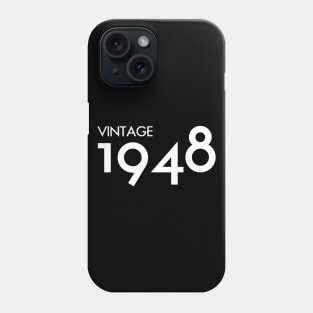 Vintage 1948 Gift 72nd Birthday Party Phone Case