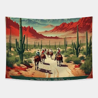 Cuatro Cienegas Coahuila Mexico Tourism Travel Vintage Tapestry