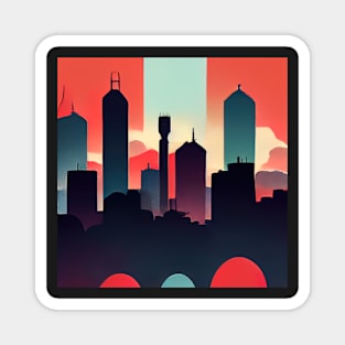 Melbourne | Comics Style Magnet