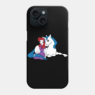 Unicorn Red Head Princess Phone Case