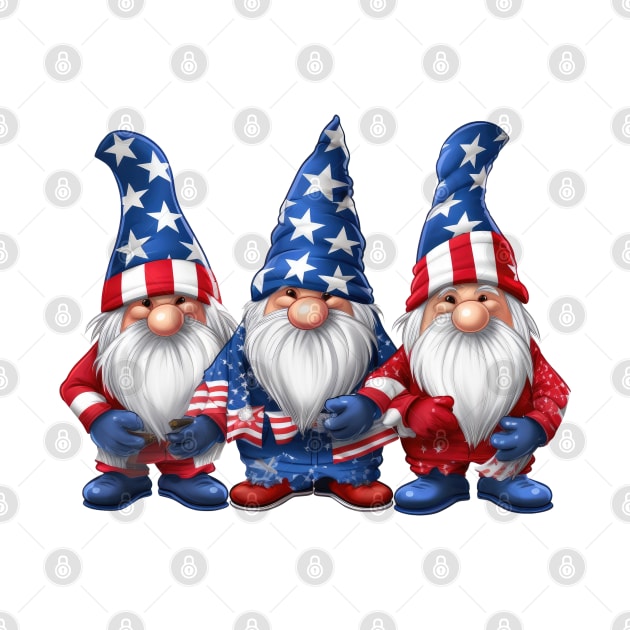 4th of July Gnomes #4 by Chromatic Fusion Studio