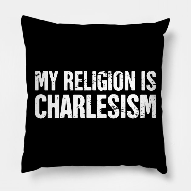 Funny Charles Name Design Pillow by MeatMan