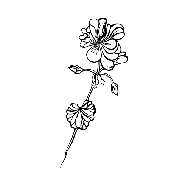 Line Art Flower by masha