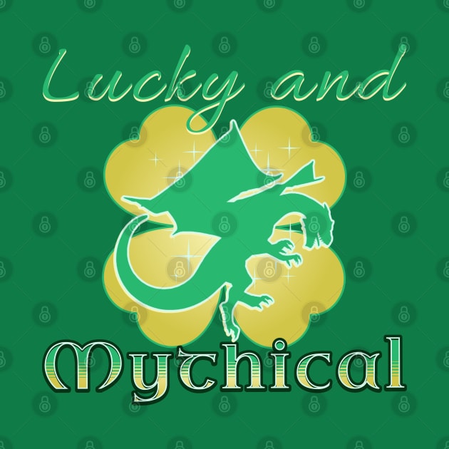 Lucky and Mythical Clover Dragon by mythikcreationz