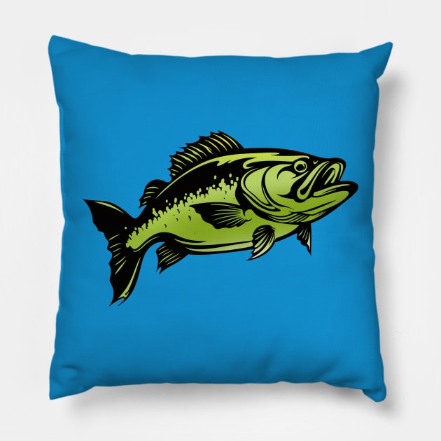 Fishing Trip Pillow by DavidLoblaw