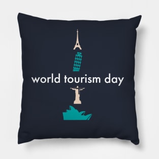 World tourism day Pillow