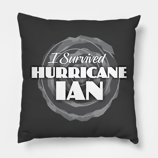 I Survived Hurricane Ian Pillow by Dale Preston Design