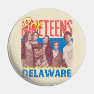 Drop Nineteens Vintage 1990 // Delaware Original Fan Design Artwork Pin