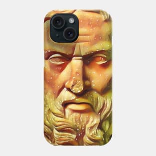 Herodotus Snow Portrait | Herodotus Artwork 15 Phone Case