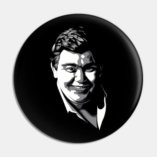 John Candy greyscale Pin