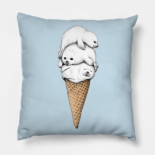 Seal Cone Pillow by HabbyArt