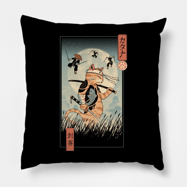 Catana the Last Fight Ukiyo-e Pillow by Vincent Trinidad Art