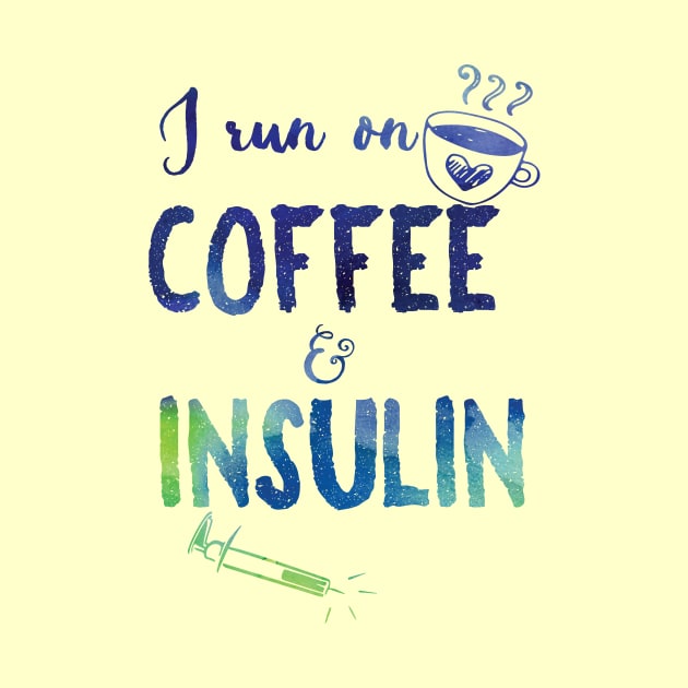 Coffee and Insulin - blue and green by papillon