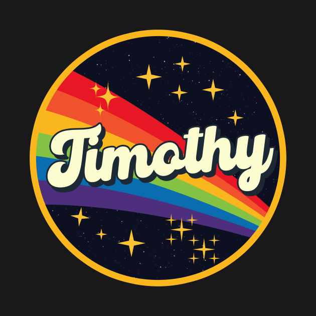 Timothy // Rainbow In Space Vintage Style by LMW Art