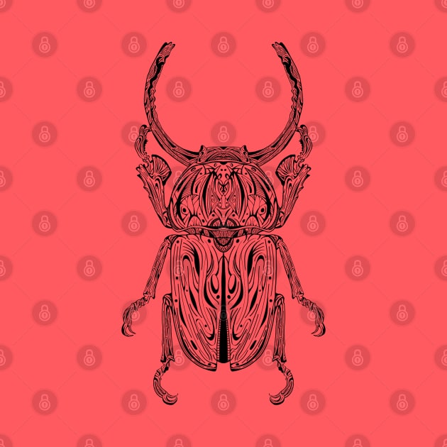 Sawtooth beetle by Simplulina