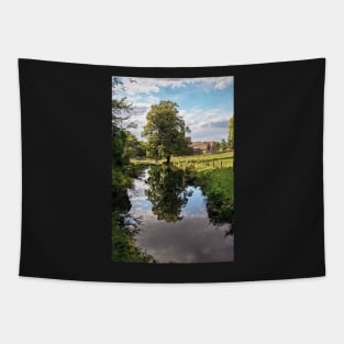 Reflections At East Lockinge Digital Art Tapestry