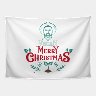 Merry Vegan Christmas Tapestry