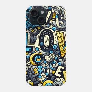 Doodle Love Hand-Crafted Phone Case