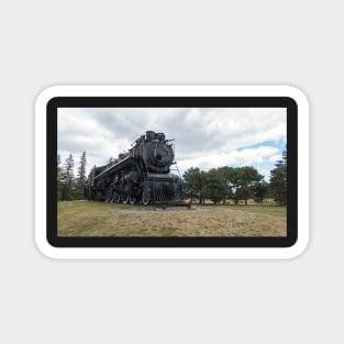 Steam locomotive on display Magnet