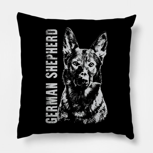 German Shepherd Dog - GSD Pillow by Nartissima