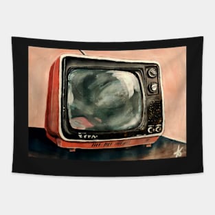 Retro TV Tapestry