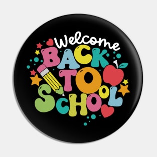 Welcome Back To School First Day Of School Students Teachers Pin