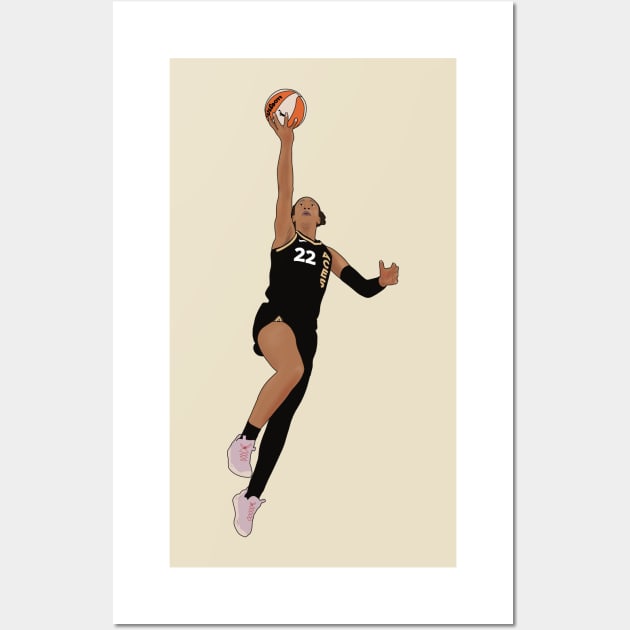 Aja Wilson Las Vegas Aces WNBA 23 Finals MVP Home Decor Poster Canvas -  Mugteeco