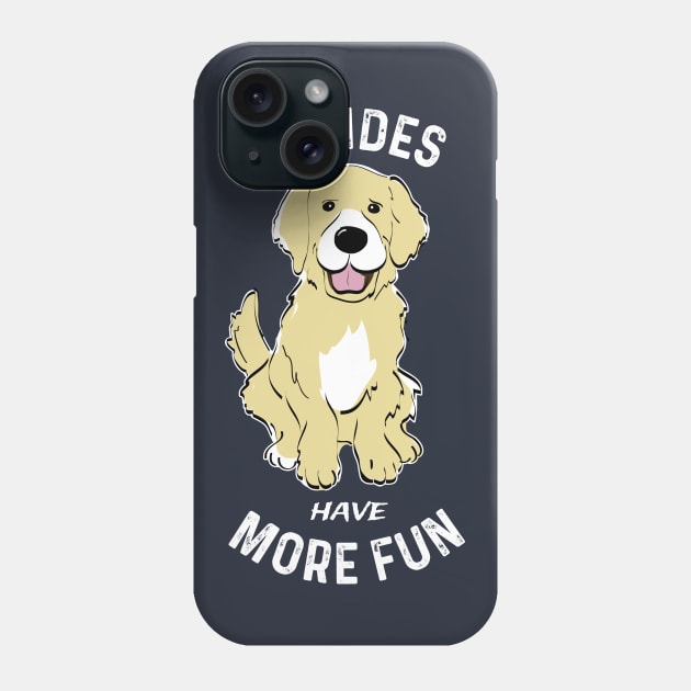 Funny Golden Retriever Blondes Retriever Dog Fan Phone Case by atomguy