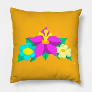 Flower Print Pillow