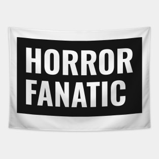 Horror Fanatic Black Design Tapestry