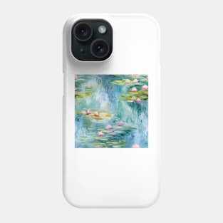 Monet Style Water Lilies 4 Phone Case