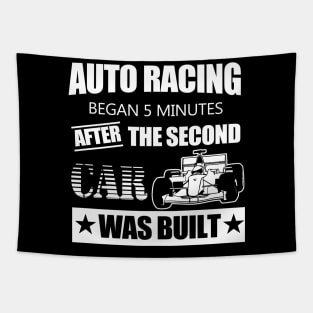 Auto Racing Tapestry