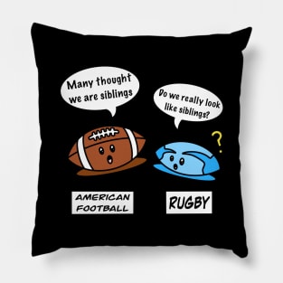 Cute American football and rugby Pillow