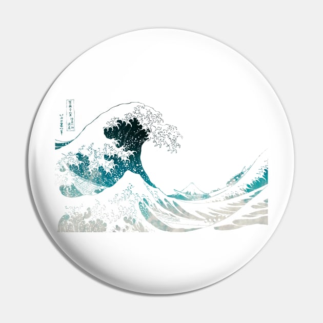 The Great Wave Off Kanagawa Wave Texture Pin by tonylonder