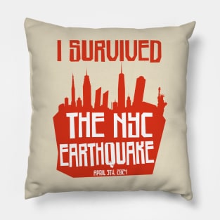 I Survived The NYC Earthquake Pillow