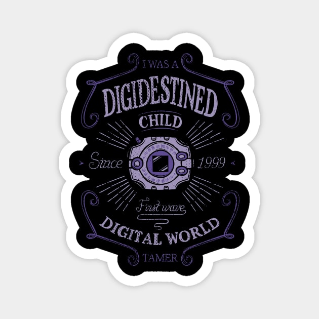 Digimon Child - First Adventure - Digidestined Magnet by Typhoonic