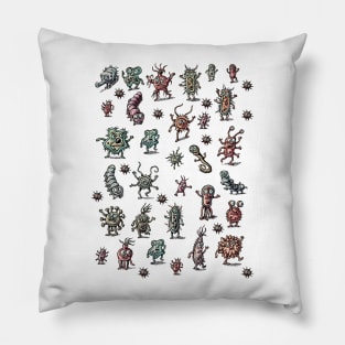 Germs! Viruses! (but cute) Pillow