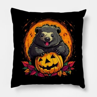 Wombat Halloween Pillow