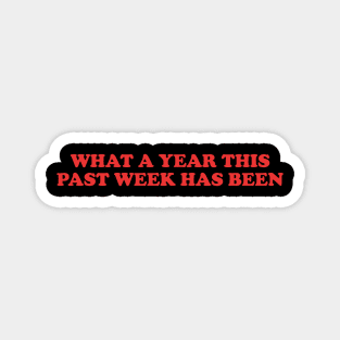 What A Year This Week Has Been Shirt, Tired Mom Shirt, Sarcastic TShirts For Women, New Mother Gift, Adulting Is Hard Shirt, Funny Mom Magnet