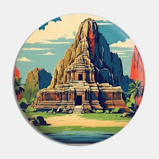 Lopburi Thailand Vintage Retro Travel Tourism Pin