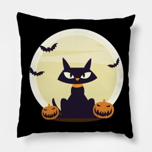 Cool Cat on Halloween! Pillow