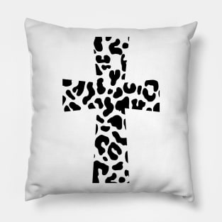 Leopard Print Cross Pillow