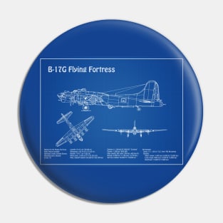 Boeing B-17 Flying Fortress Bomber - AD Pin