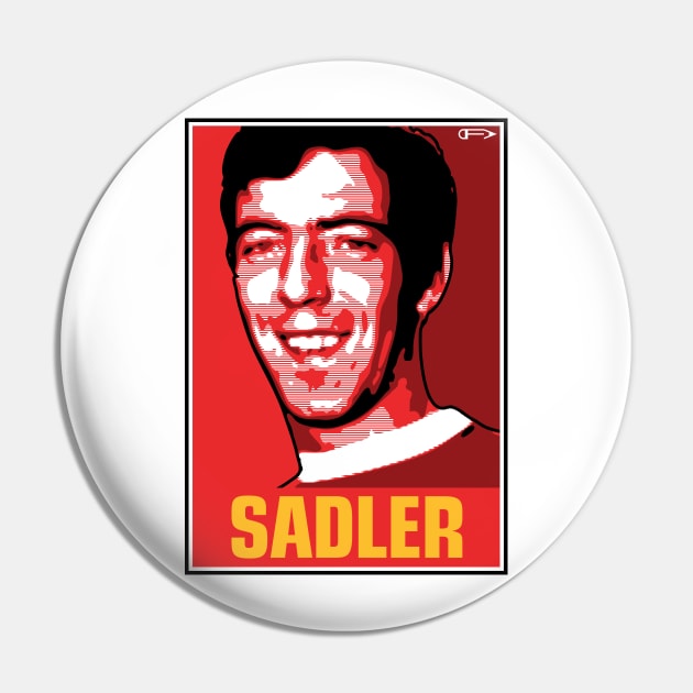 Sadler - MUFC Pin by David Foy Art